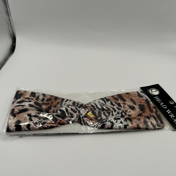 Leopard Elastic Bowtie Style Headband - Picture 3 of 3